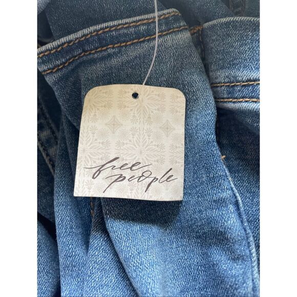 FREE PEOPLE WE THE FREE CRVY DENIM JUMPSUIT - Picture 6 of 7